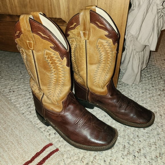 Boys Old West square toe boots - Picture 7 of 9
